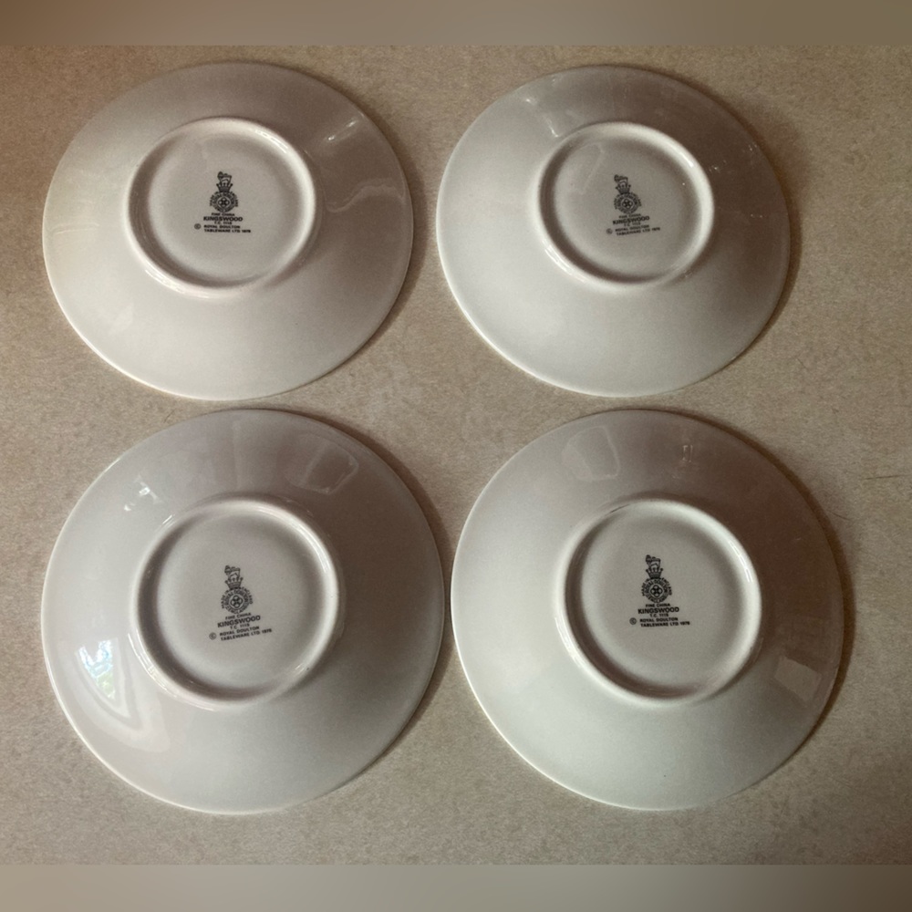 Royal Doulton Kingswood China 4 cup saucers. - Picture 6 of 7